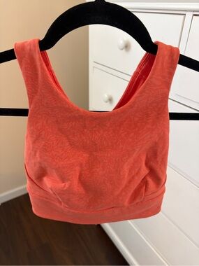 lululemon athletica Coral Racerback Support Sports Bra